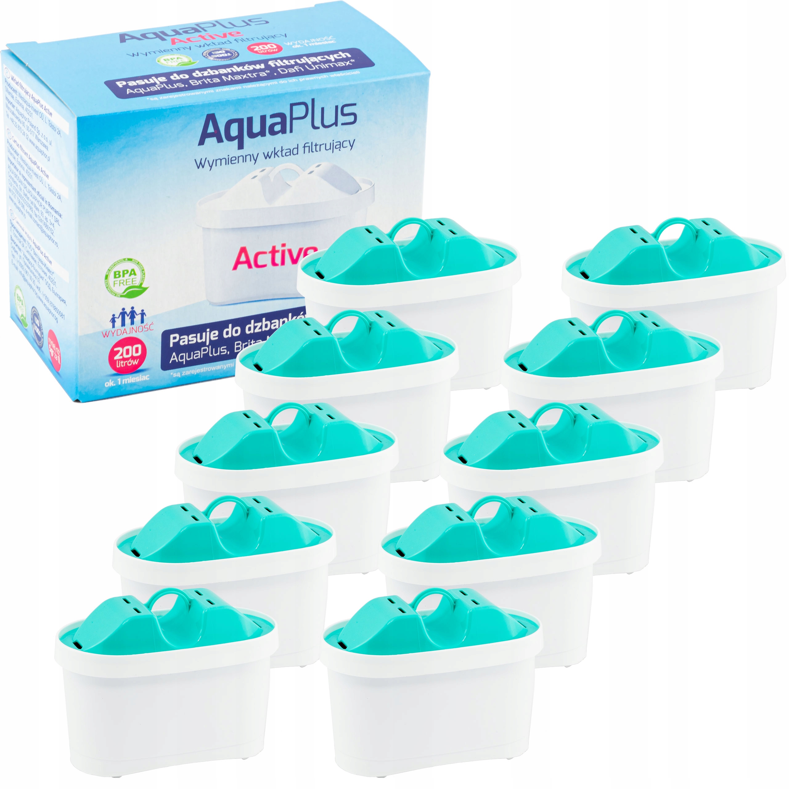 Filtračná vložka do kanvičky AquaPlus Active, 10 ks.
